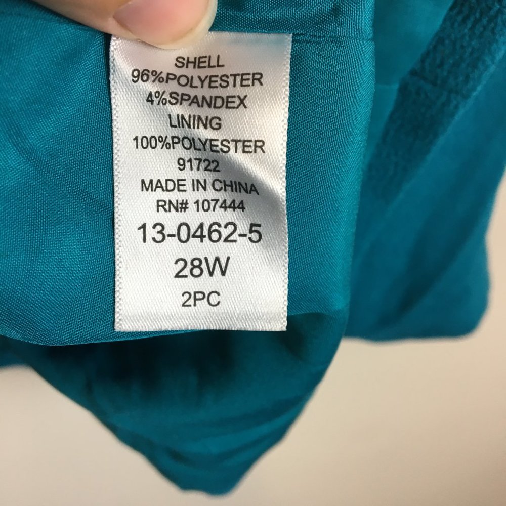 Jessica London Single Breasted Shawl Skirt Suit 28 - Picture 12 of 12